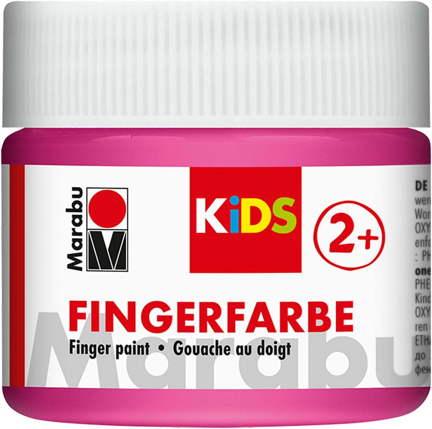 Marabu KIDS Finger Paint 100ml Tin, pink, 100 ml (Pack of 1)