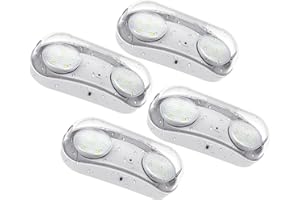 SITISFI Outdoor Emergency Light with Battery Backup, Exterior Emergency Exit Lights Hardwired, Wet Location LED Egress Lights, Waterproof Commercial Emergency Lighting Fixture, 120-347V, UL Listed(4 Pack)