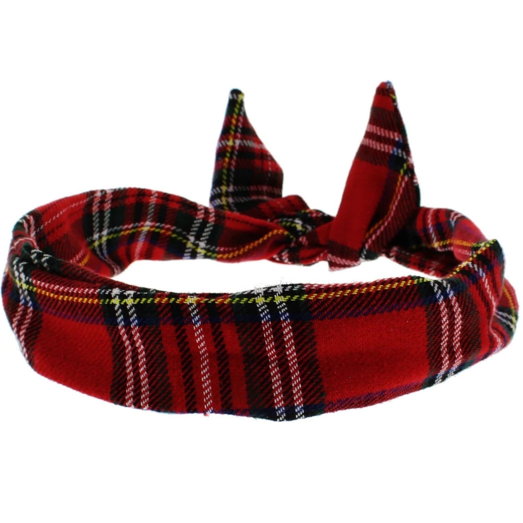 Topkids Accessories Wire Headbands for Women's Hair, Girls Headbands Hair Bands for Women's Fashion (Red Tartan)