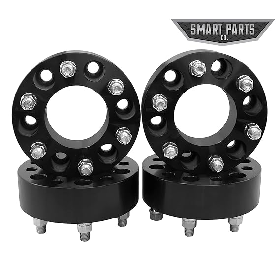 4 Qty Black Wheel Spacers Adapters 4" (2 inch Per Side
