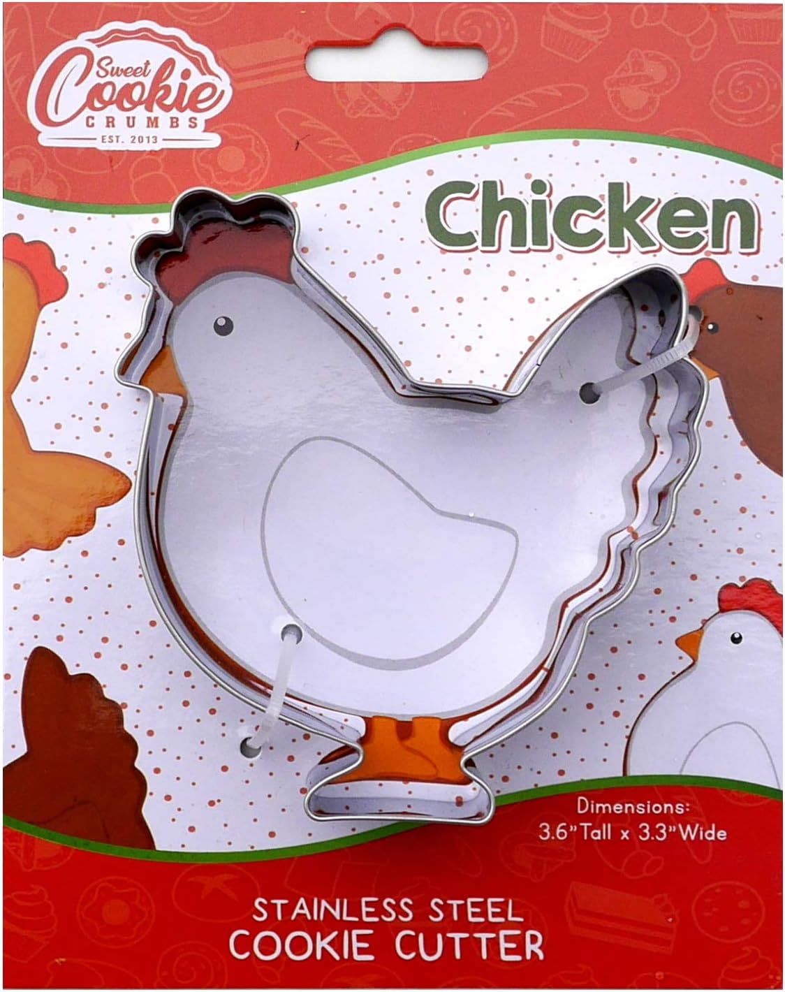 Chicken Cookie Cutter Stainless Steel Kitchen & Dining