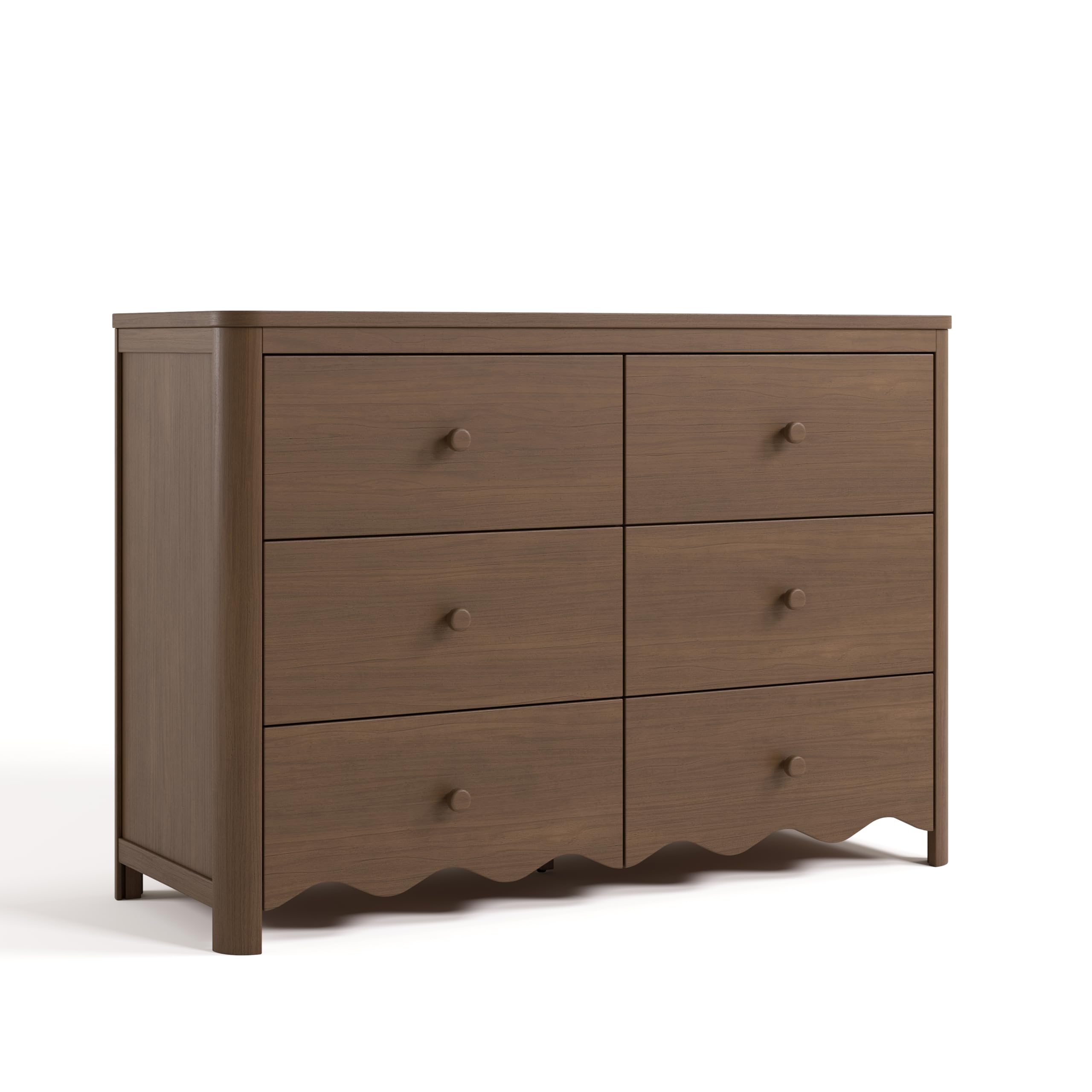 Photo 1 of *MISSING PARTS - See Clerk Notes*
Storkcraft Casablanca 6 Drawer Dresser (Hazelnut) – GREENGUARD Gold Certified, Nursery & Kids' Bedroom with Spacious Storage, Safety Interlocking Drawer System, Easy Assembly with Pre-Installed Tracks