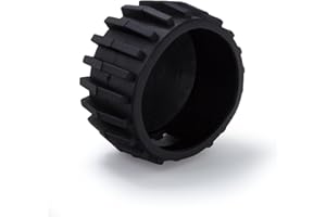 LeLuv Black Rubber Cover for 2 inch Face Gauges with Brass Fitting