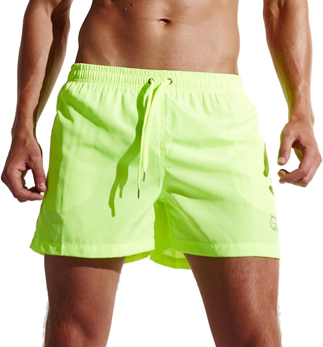 CHENHENG Mens Swim Shorts Swim Trunks Quick Dry Beach Shorts with Pockets Swimwear for Swimming Surfing