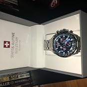 Montre Swiss Alpine Military Day-Date Homme 42mm - Acier - 10ATM - Neuf Avec étiquettes