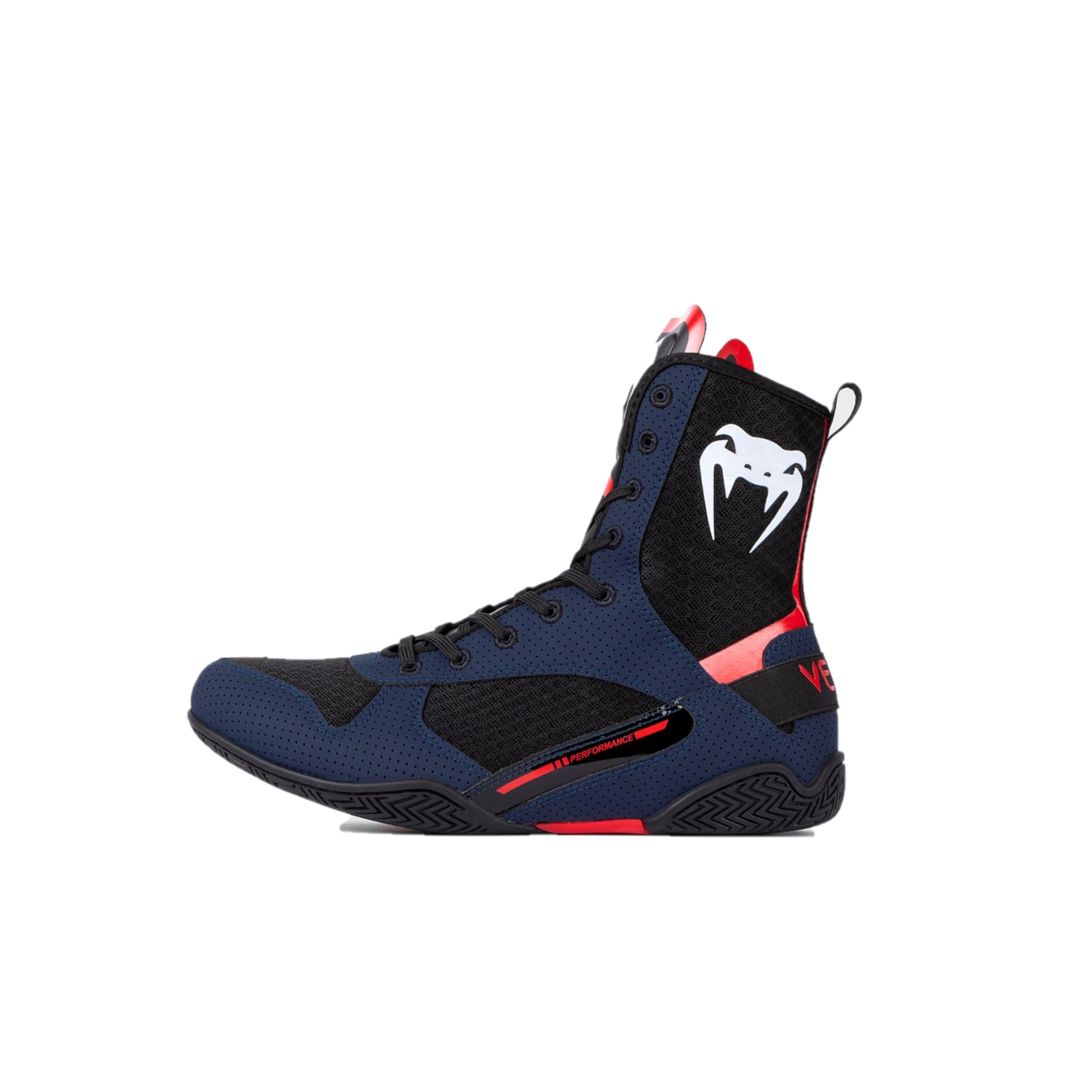 Venum Elite Boxing Shoes – Navy/Black/Red