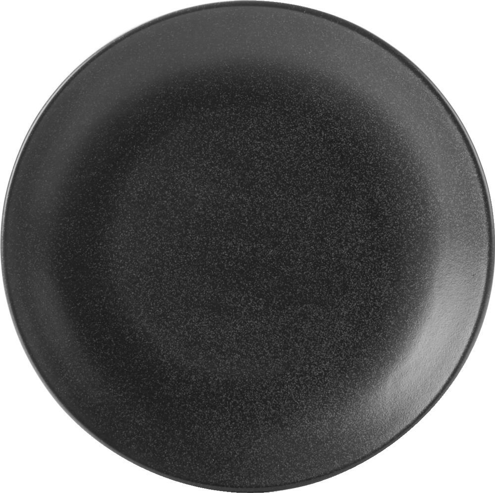 Seasons 187628GR Graphite Coupe Plate, 28 cm/11" (Pack of 6)