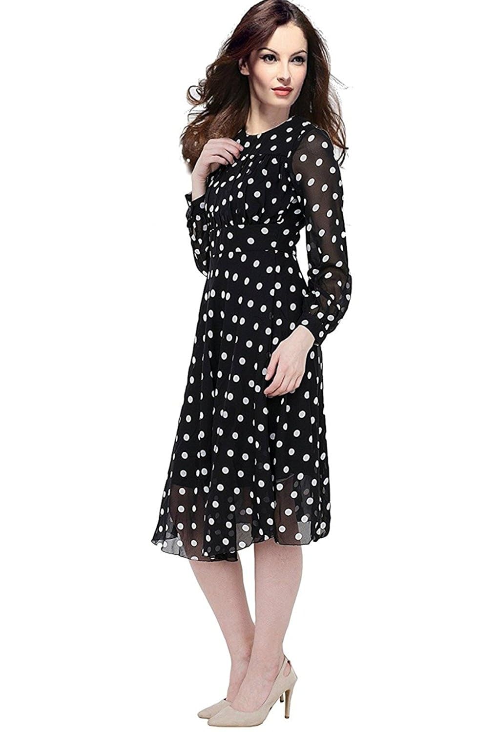 shyam export girl's crepe georgette daily wear top (se-black-dott-top-black-xl)