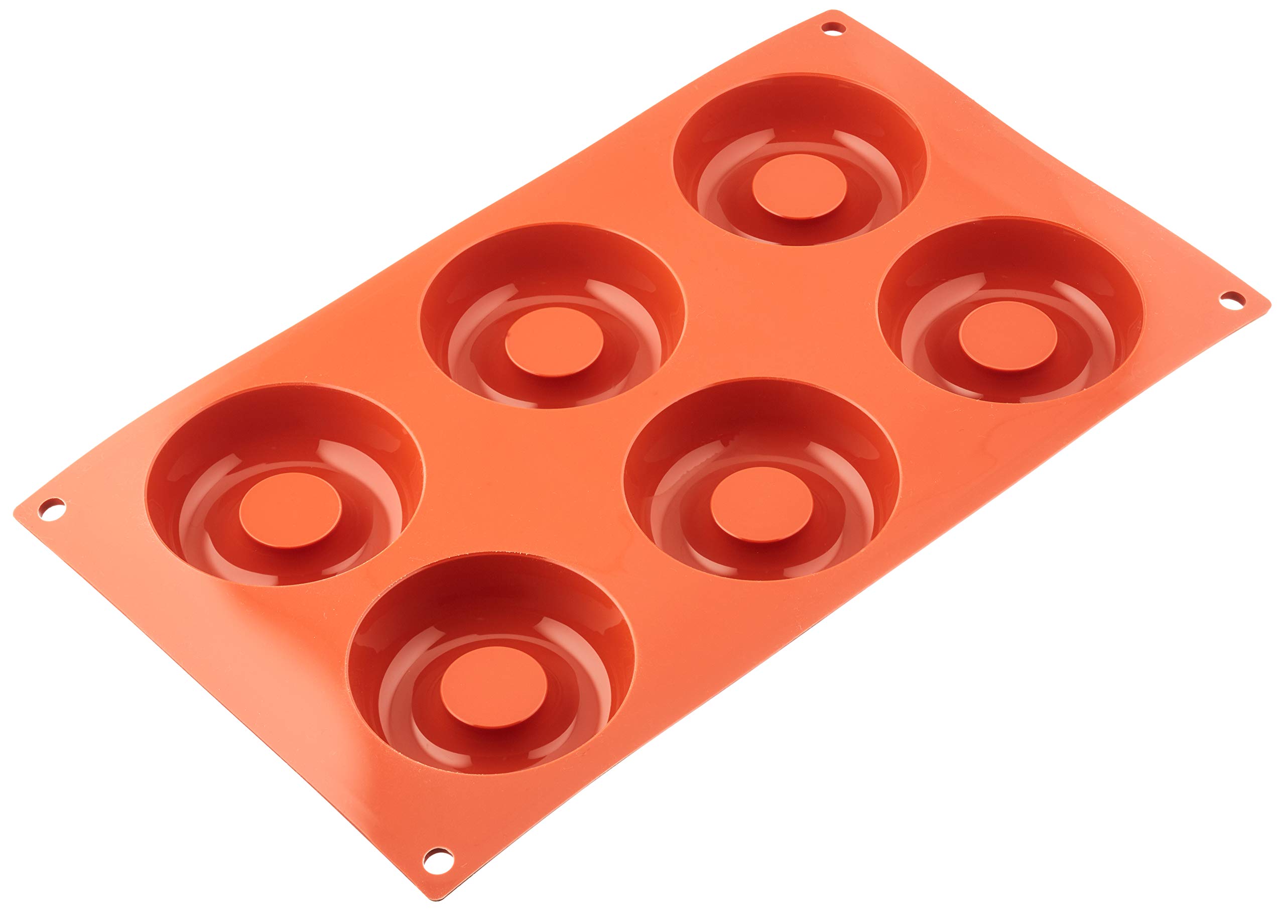 Silikomart | SF012 Silicone Mould for SAVARIN Monoportions, Non-Stick, 6 Cavities, Pack of 1 Cake Mould, Ø 72 h 23 mm, Made in Italy