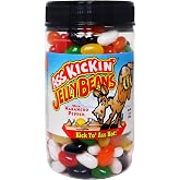 ASS KICKIN&rsquo; Hot and Spicy Jellybeans with Habanero Pepper - 9 Oz Resealable Jar - Great for Easter Candy or Food Challenge - Try the Gourmet Spicy Jelly Beans Candy