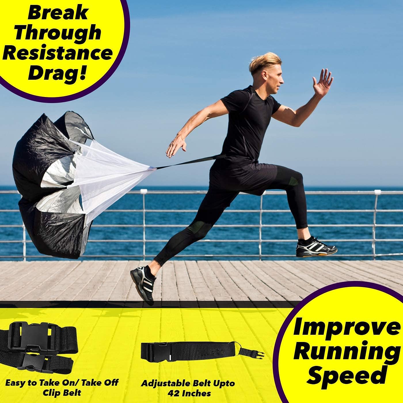 ZXFLTC Agility Ladder Speed Training Equipment-20 Feet Ladder, 8 Disc Cones, 5 Resistance Bands, Running Parachute, Skipping Rope-Boost Fitness, Improve Footwork in Soccer, Basketball, Football (Orange) : Sports & Outdoors