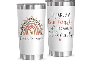 OASSIE Teacher Appreciation Gifts For Women, Teachers Day, Christmas, Valentines Day, Birthday Gifts For Teacher, New Teacher Graduation Gifts, Thank You Tumbler Gift, 20 Oz Stainless Steel Tumbler