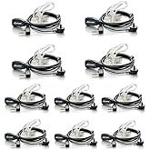 Walkie Talkie Earpiece with Mic for BaoFeng Radio Retevis Headset for Baofeng UV-5R BF-888S Arcshell Retevis H-777 RT21 RT22 Kenwood 2 Way Radio by LUITON (10 Pack)