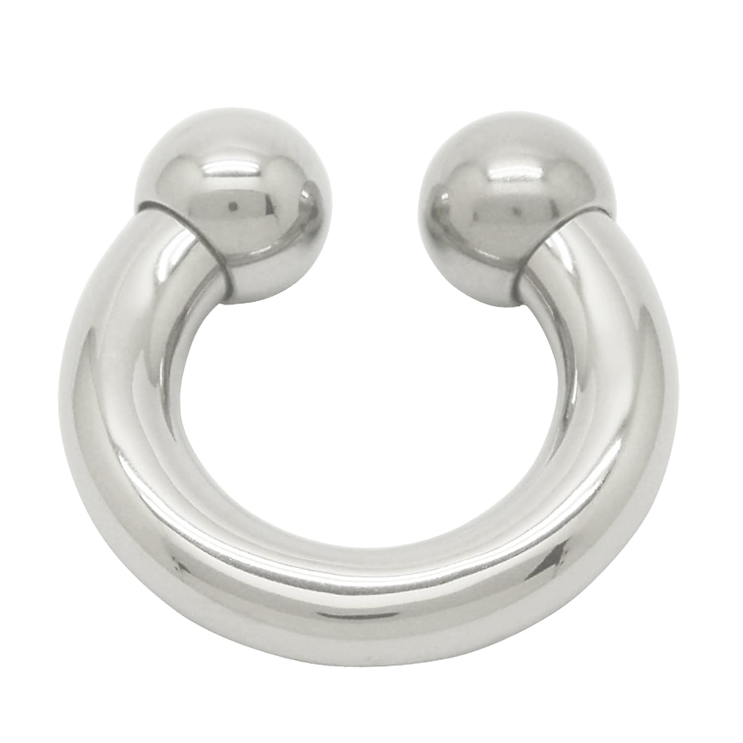 ACE Surgical Steel Large Gauge Body Piercing Ring Horseshoe Circular