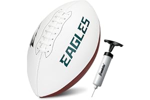 Franklin Sports NFL Autograph Football - Official Size White Panel Souvenir Football for Autographs + Signatures - NFL Team Fan Shop Memorabilia