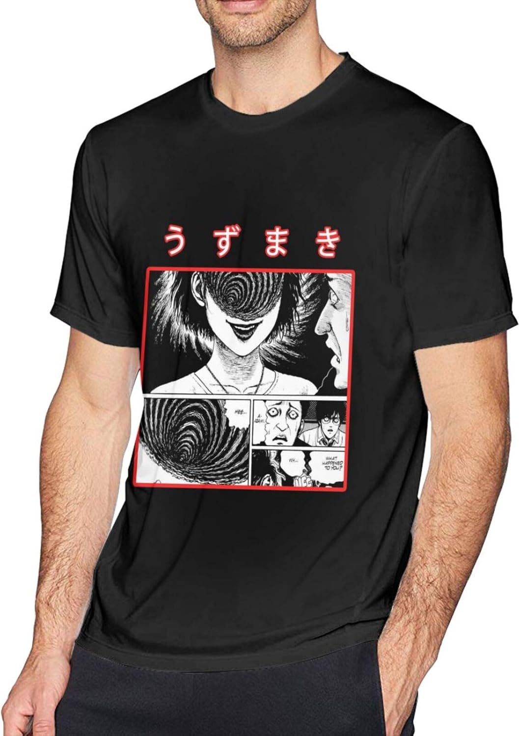 Anime & Junji Ito Uzumaki Spiral Classic Short Sleeve T Shirts for Men