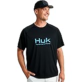 HUK Mens Pursuit Short Sleeve Shirt, Performance Shirt + Sun Protection