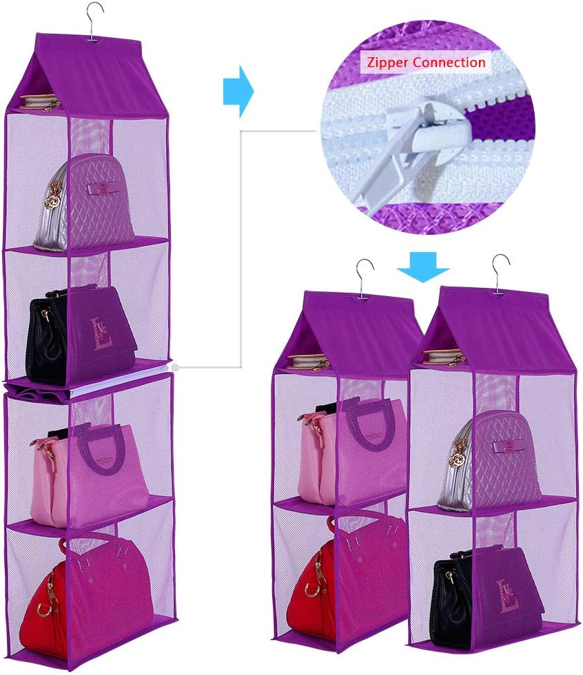 KEEPJOY Purse Organizer for Closet, Hanging Handbag
