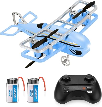 Amazon Com Jjrc Mini Drone For Kids Rc Nano Airplane Quadcopter For Beginners With Altitude Hold Headless Mode 3d Flip One Key Take Off And Landing Plane Helicopter Toy With Extra Battery Blue