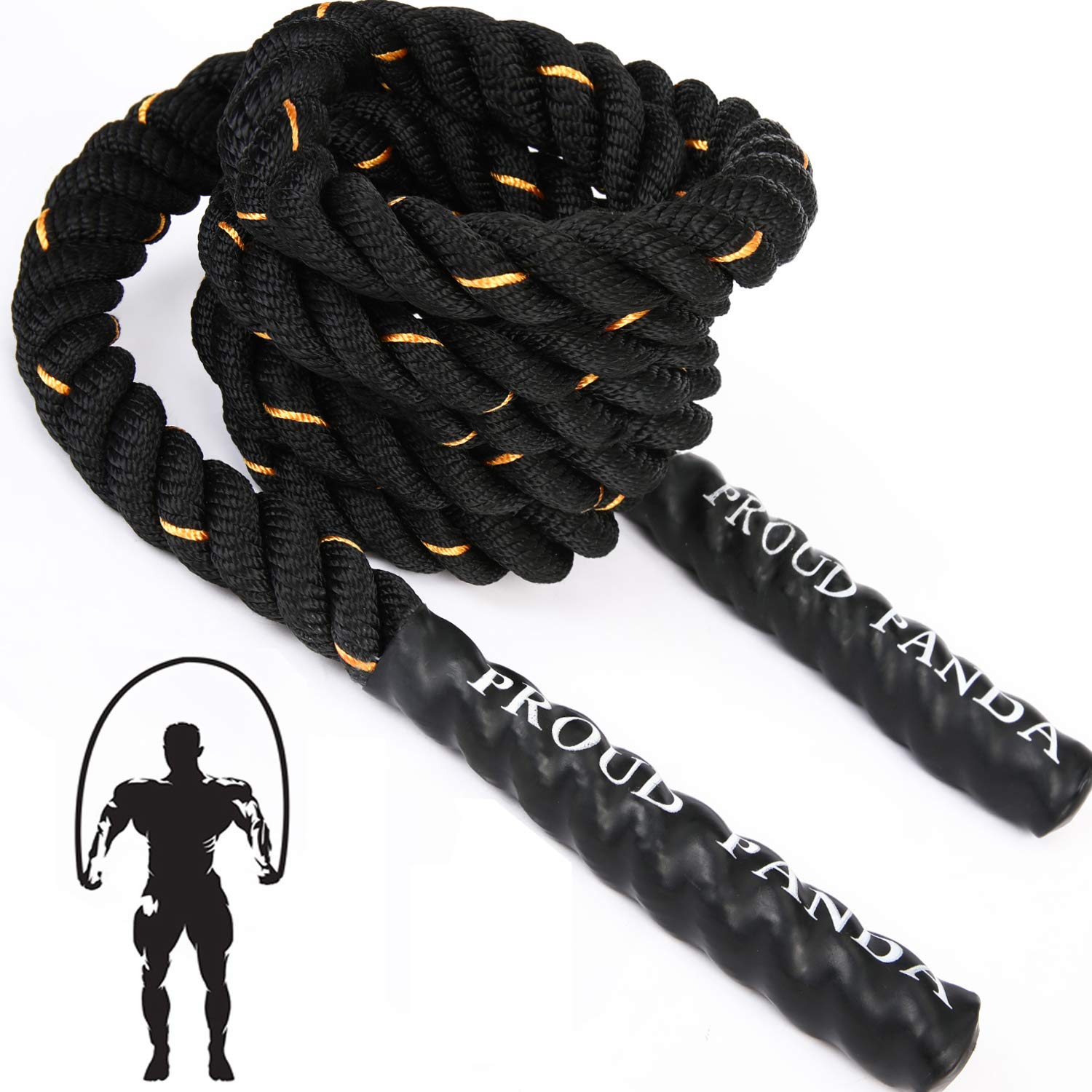 Heavy Jump Ropes for Fitness 3LB, Weighted Adult Skipping Rope Exercise