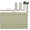 SUZCO 50' 4 Way Flat Trailer Light Wiring Harness Extension Kit, 42