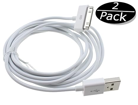 IPRIME [2 Stück] Original 2 Meter USB Kabel Ladekabel Datenkabel kompatibel mit iPhone 4/4s, iPhone 3G/3GS, iPad 1/2/3, iPod 