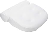 Taylor & Brown Spa Bath Pillow Large 38x35cm White Head Neck Shoulder Back view 4