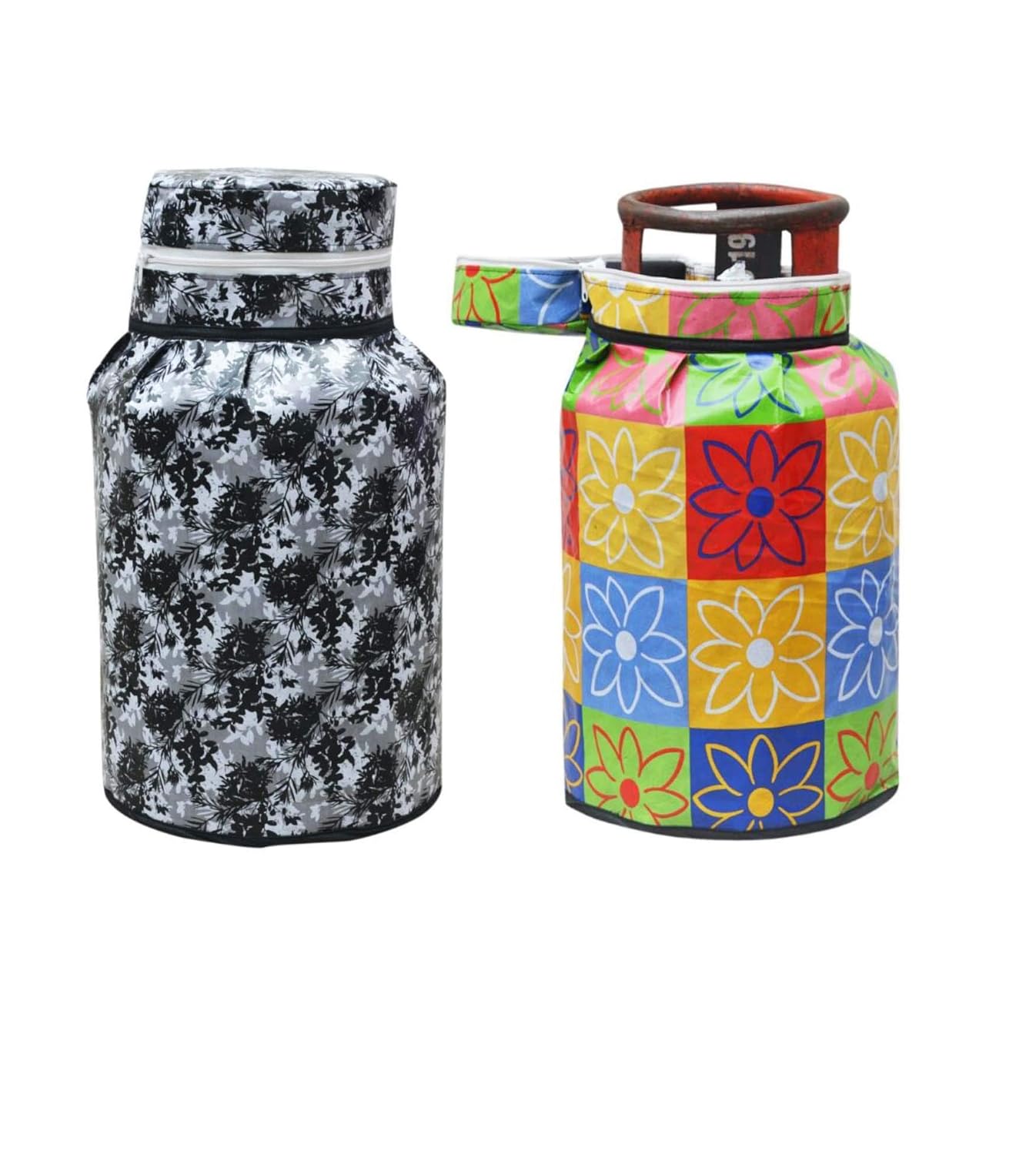 Buy Shree Jee Printed PVC Waterproof & Dustproof Gas Cylinder Cover