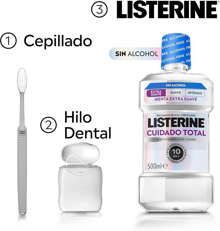 Cuidado Total Enjuague Bucal Sin Alcohol Sabor Extra Suave 500ml — foto 6 de 8