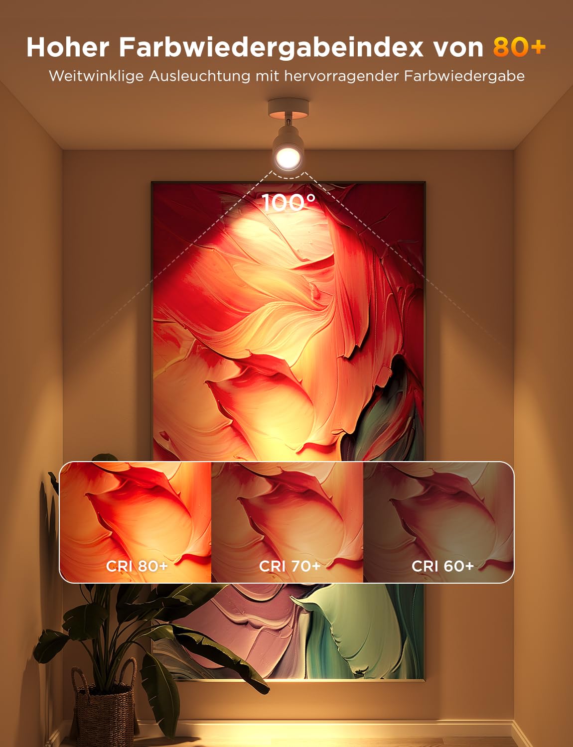 Govee Glühbirne GU10 LED RGBWW, Smarte Glühbirne Funktioniert mit Matter, Alexa, Google Home, 400LM WLAN LED Lampe Dimmbare Farbwechsel, 56 Szenen, Smart Bulb GU10 Synchronisierung mit Musik 4 Packung 8