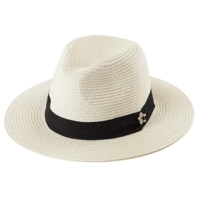 Straw Hat Amazon Ladies Fedora Hats Vintage TURTLE K Paper Fedora