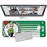 SOAR NBA Multifunctional Desk Mat for Desktop, (31.5"x12") - Ultra Soft Fabric with Non-Slip Rubber Backer - Water Resistant & Durable Nylon Stitching