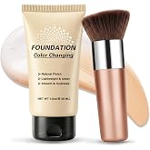 AOAZXBB Color Changing Foundation Color Self-Adjusting Foundation-01 Light | Lightweight Coverage Foundation for Mature Skin, Natural Finish Foundation Makeup for Older Women, Hydrating &amp;Breathable