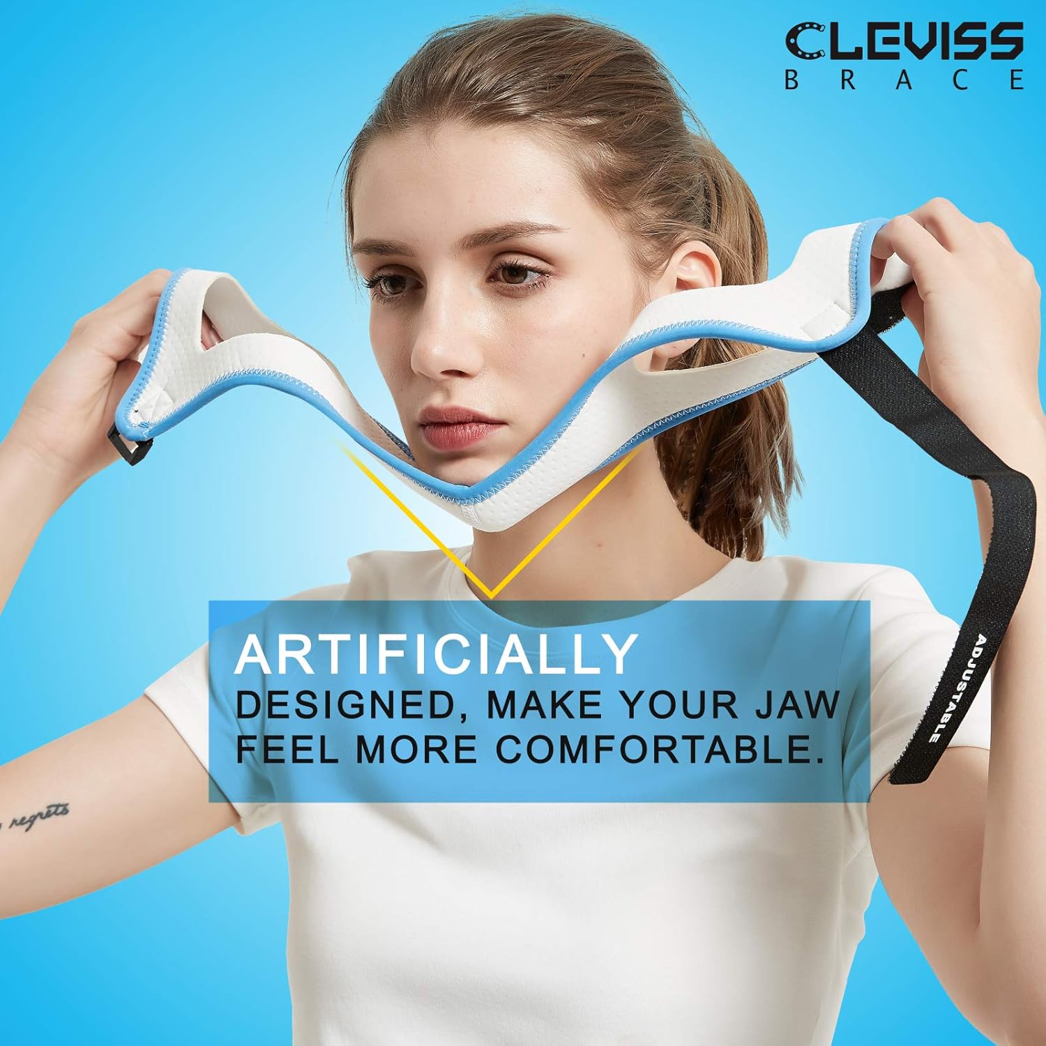 Anti Snoring Devices Chin Strap for CPAP Users and Mouth Breathers - Advanced Solution Stop Snore Sleep Aid for Women and Men (White): Health & Personal Care