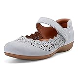 Earth Women's Brady Mary Jane Flat, Light Blue 450, 8
