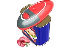ANKUWA Electric Can Opener One Touch Switch Smooth Edge, Automatic Electric Can Opener Most of Cans, Food-Safe and Battery Operated Handheld Can Opener, Kitchen Gifts for Seniors with Arthritis