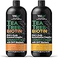 VANIDOX Tea Tree Shampoo and Conditioner Set With Biotin for Itchy and Dry Scalp - Sulfate and Paraben Free - 100% Pure Tea Tree Oil - 16 fl. oz. Each