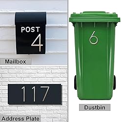 YWONOBS Door Numbers, 5 Inches 3D Self Adhesive