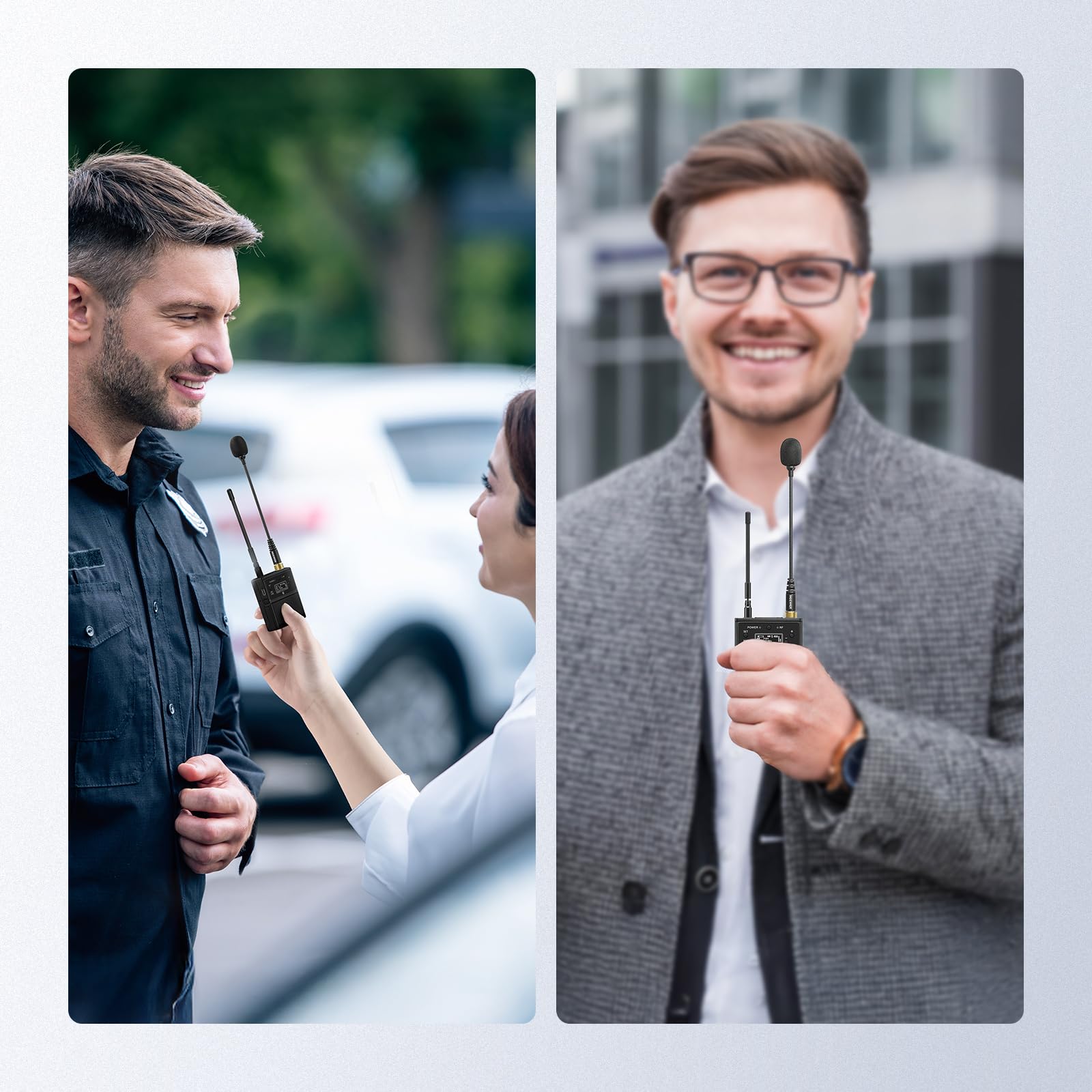 NEEWER 3.5mm TRS Omnidirectional Condenser Microphone with Lock, Mic for Interviews and Content Creators, Compatible with UHF Wireless Microphone DJI Wireless Mic Transmitter Rode Wireless GO II, CM7