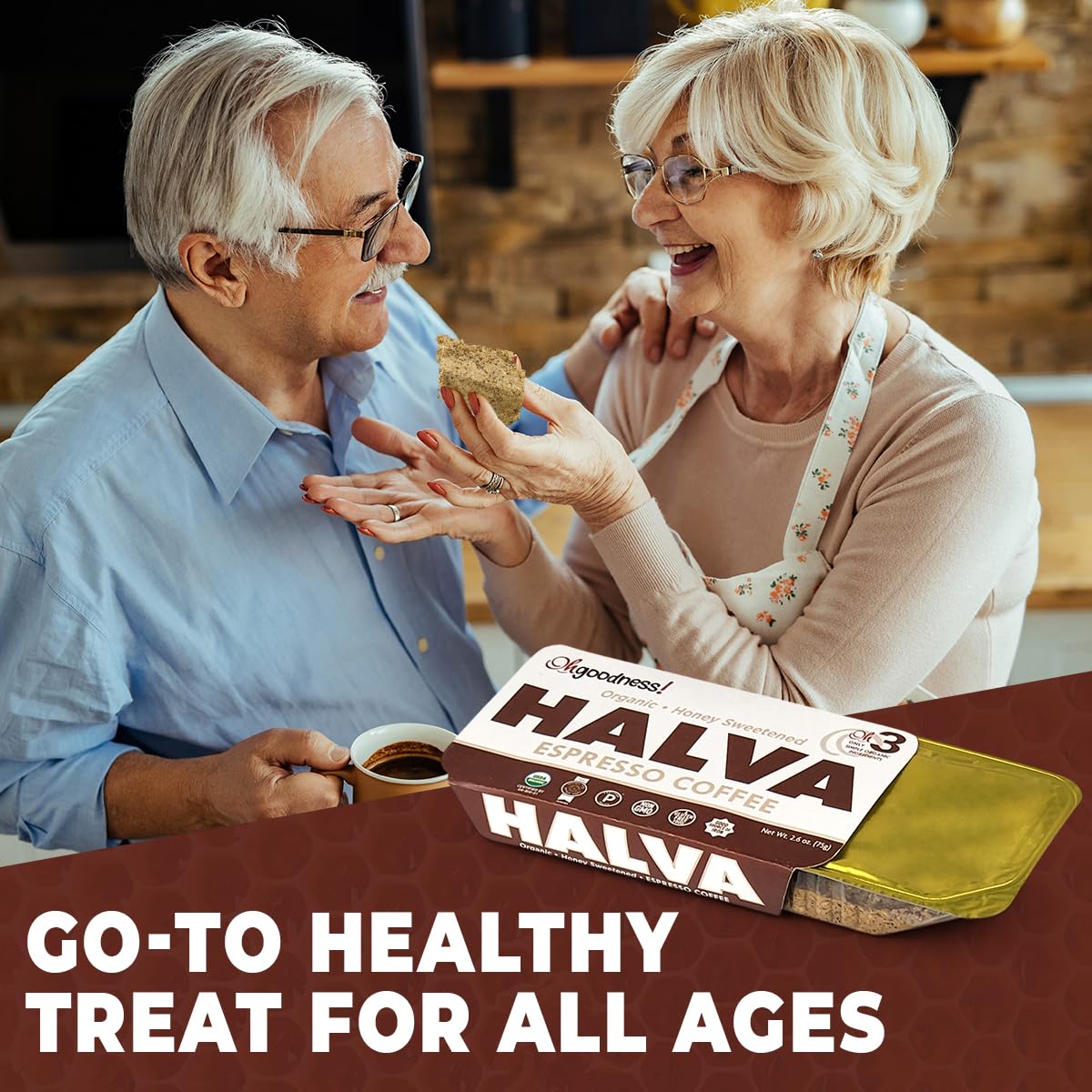 OhGoodness! Organic Honey Halva - 3 Pack - Only