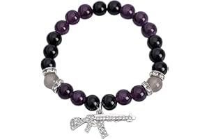 UniIdeal G59 suicideboys bracelet Stop staring at the shadows inspired accessories for Christmas Bracelets Jewelry Gifts for BFF Kids Women Girls Men(g59 bracelet), pink red