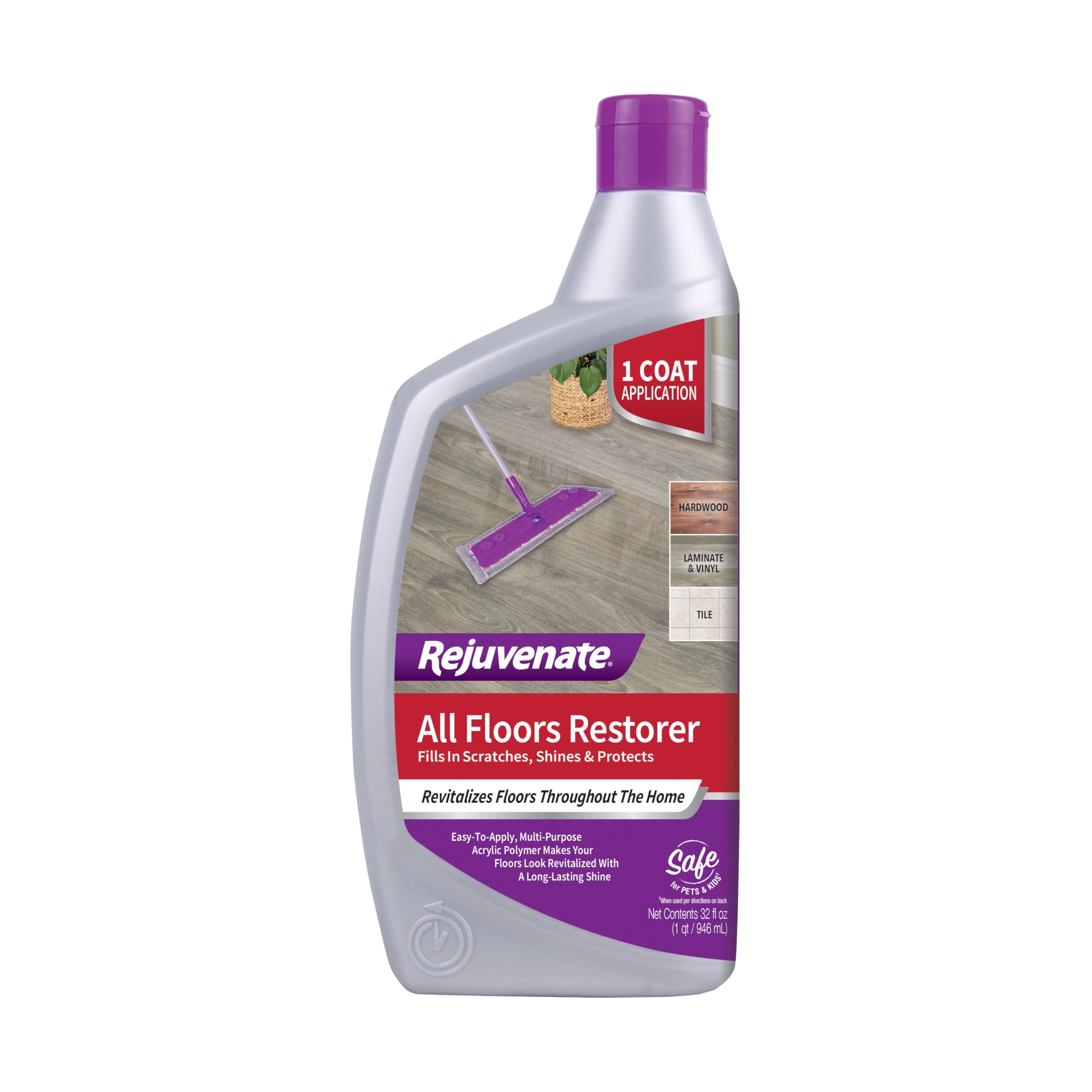 Rejuvenate All Floors Restorer and Polish Fills in Scratches Protects ...