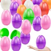 Milaloko Fillable Plastic Easter Egg 6 Color Easter Eggs for Kids for Easter Egg Hunting Game Party 4.0 Inch (36)