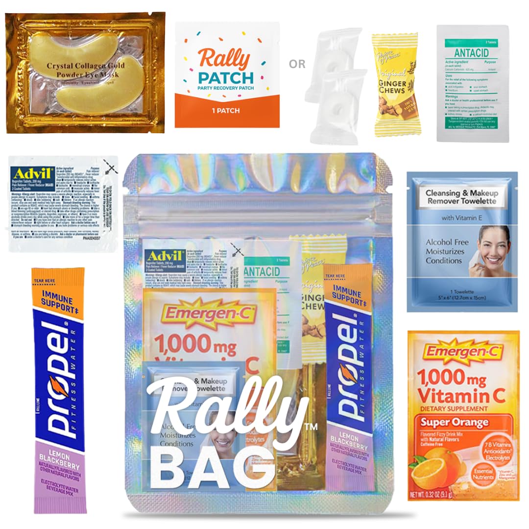 Photo 1 of Hangover Kit (10 Pack) Pre-Filled Party Favors for Bachelorette Party Favors & Weddings – Party Recovery Bag, Bulk Hangover Favors for Girls Trips, Wedding Parties & 21st Birthdays | Rally Bag