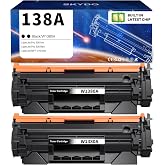 138A Toner Cartridge Replacement for HP 138A 138 A 138X Toner Cartridge | W1380A W1380X black laserjet toner cartridge Use for HP Laserjet Pro 3001dw 3001fdw MFP 3101fdw (with chip,2 Black)