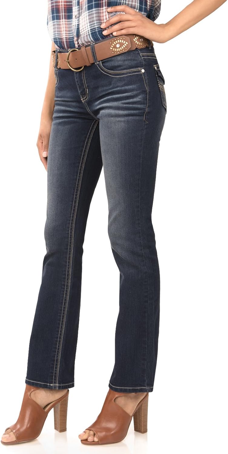 Angels Jeans Women's Classic Bootcut Jean in Emily Size10 at Amazon