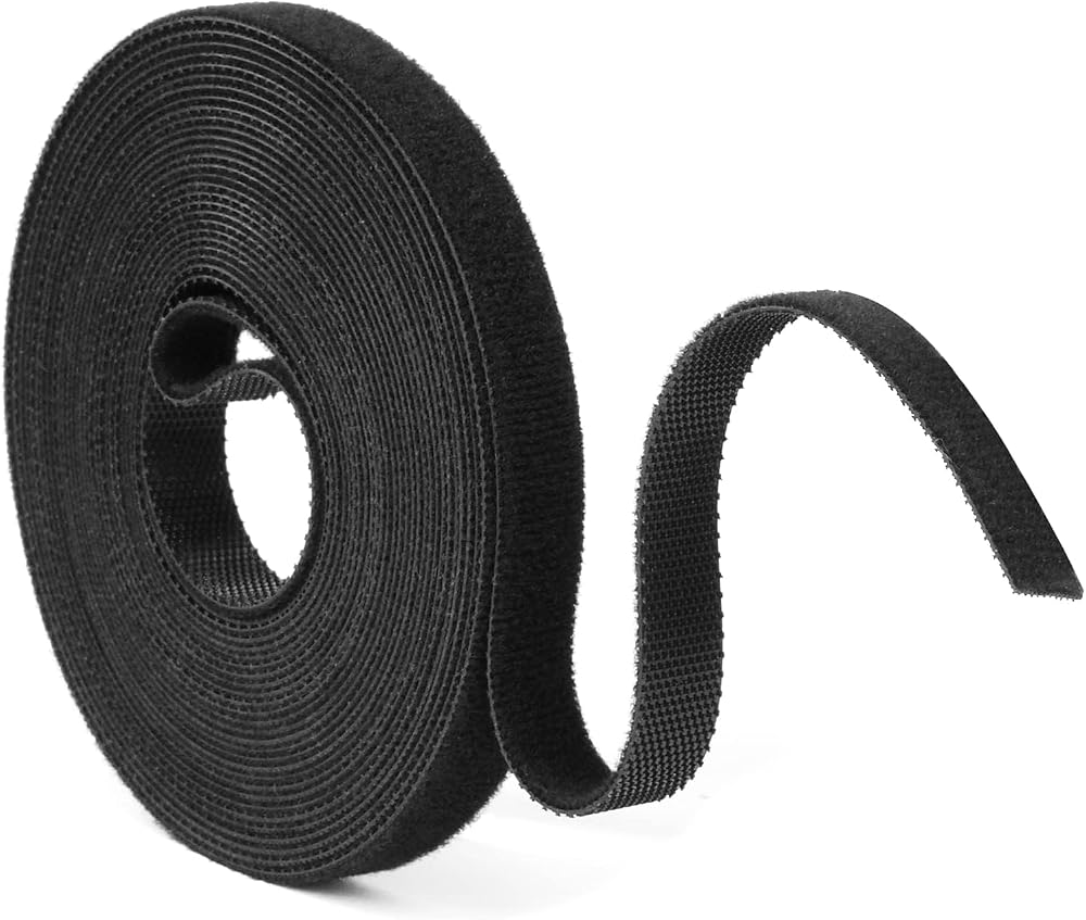 URAQT Fastening Tape Hook and Loop Cable Ties 10mm x 5m Reusable