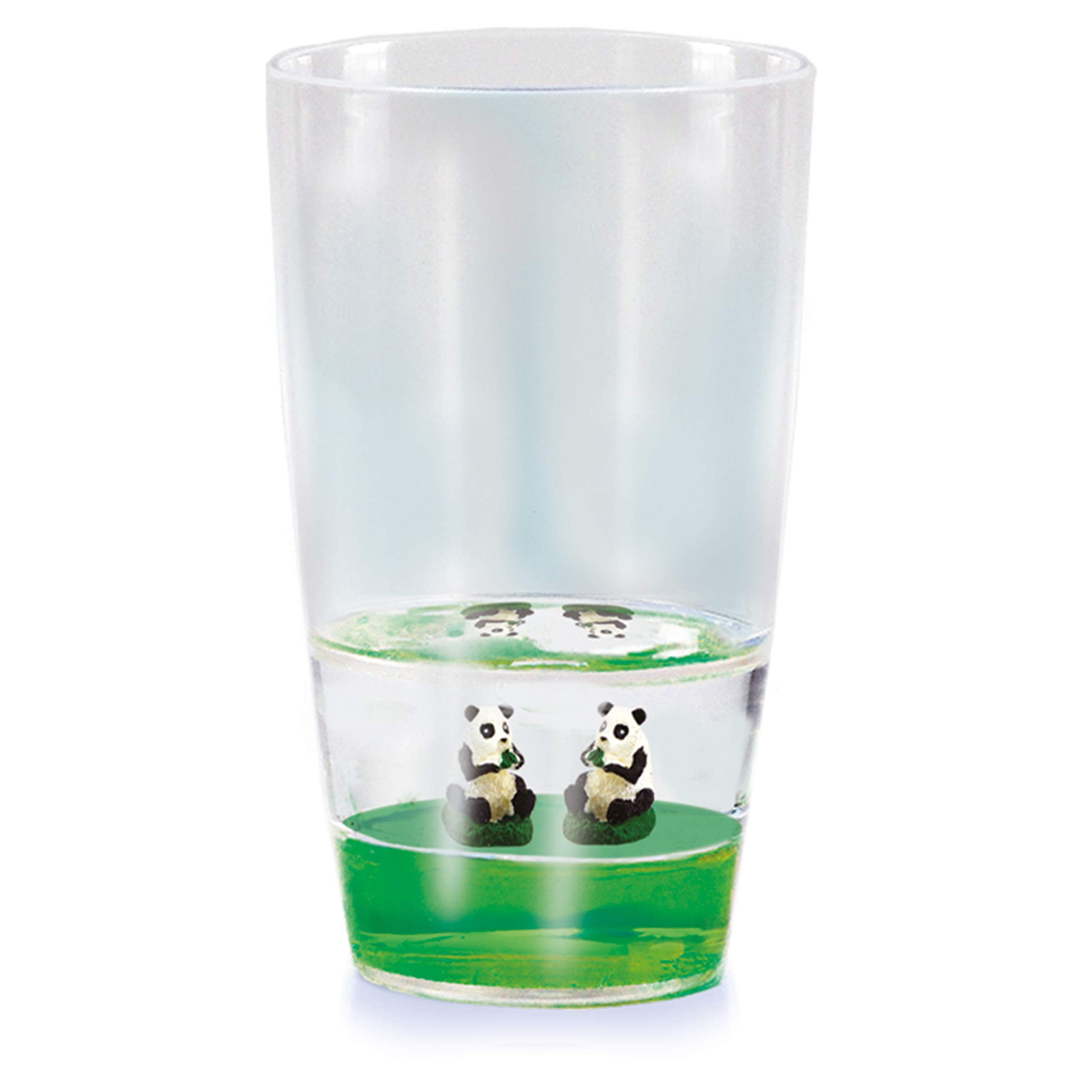 Deluxebase Floatarama Tumbler - Panda from 250ml BPA-Free Acrylic Cups with Floating Animal Figurines. Fun Plastic Drinking Glass, Travel Mug, Camping Cup, Novelty Gift and Unique Drinkware.