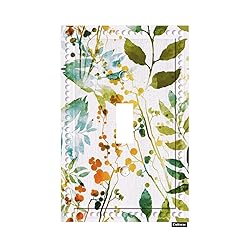 Cuitxrac Tropical Plants 1 Gang Light Switch Cover