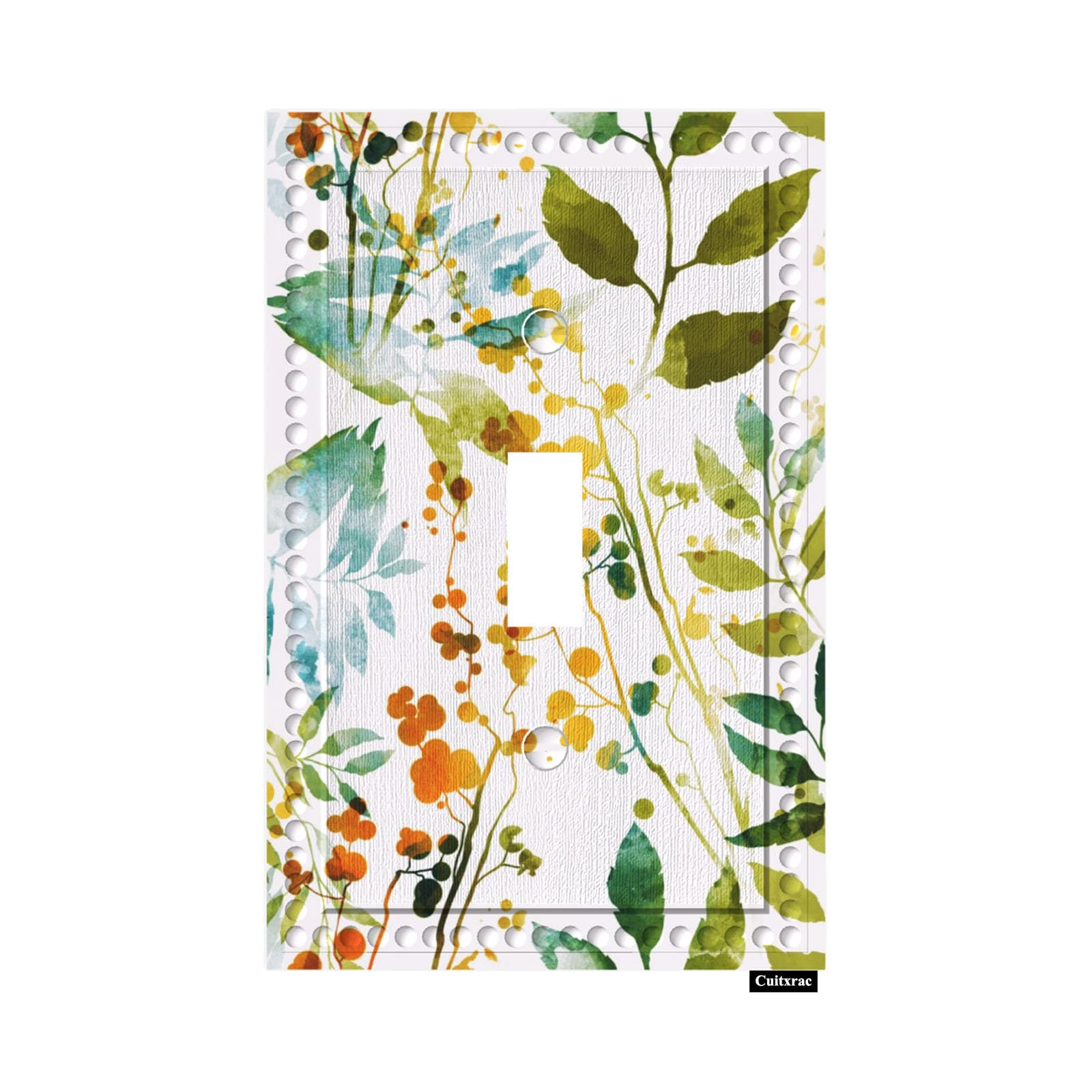 Cuitxrac Tropical Plants 1 Gang Light Switch Cover